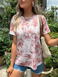 Women's Printed Maternity Nursing Shirt - Short Sleeve Casual Summer Breastfeeding Clothes