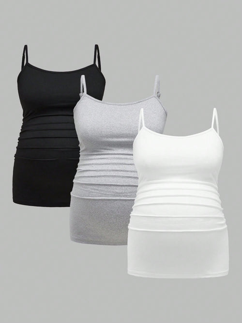 3-Pack Maternity Short Sleeve T-Shirts - Casual Summer Pregnancy Activewear Tops