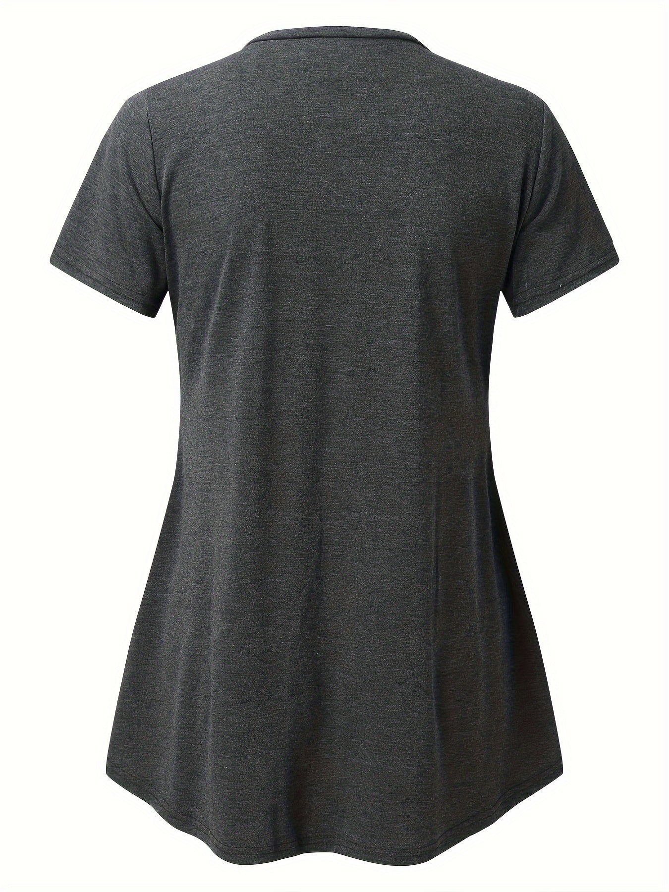 Women's Casual Black Maternity Nursing Shirt - Short Sleeve Layered Breastfeeding Tee