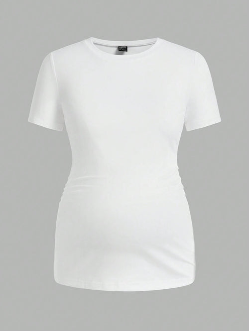 3-Pack Maternity Short Sleeve T-Shirts - Casual Summer Pregnancy Activewear Tops